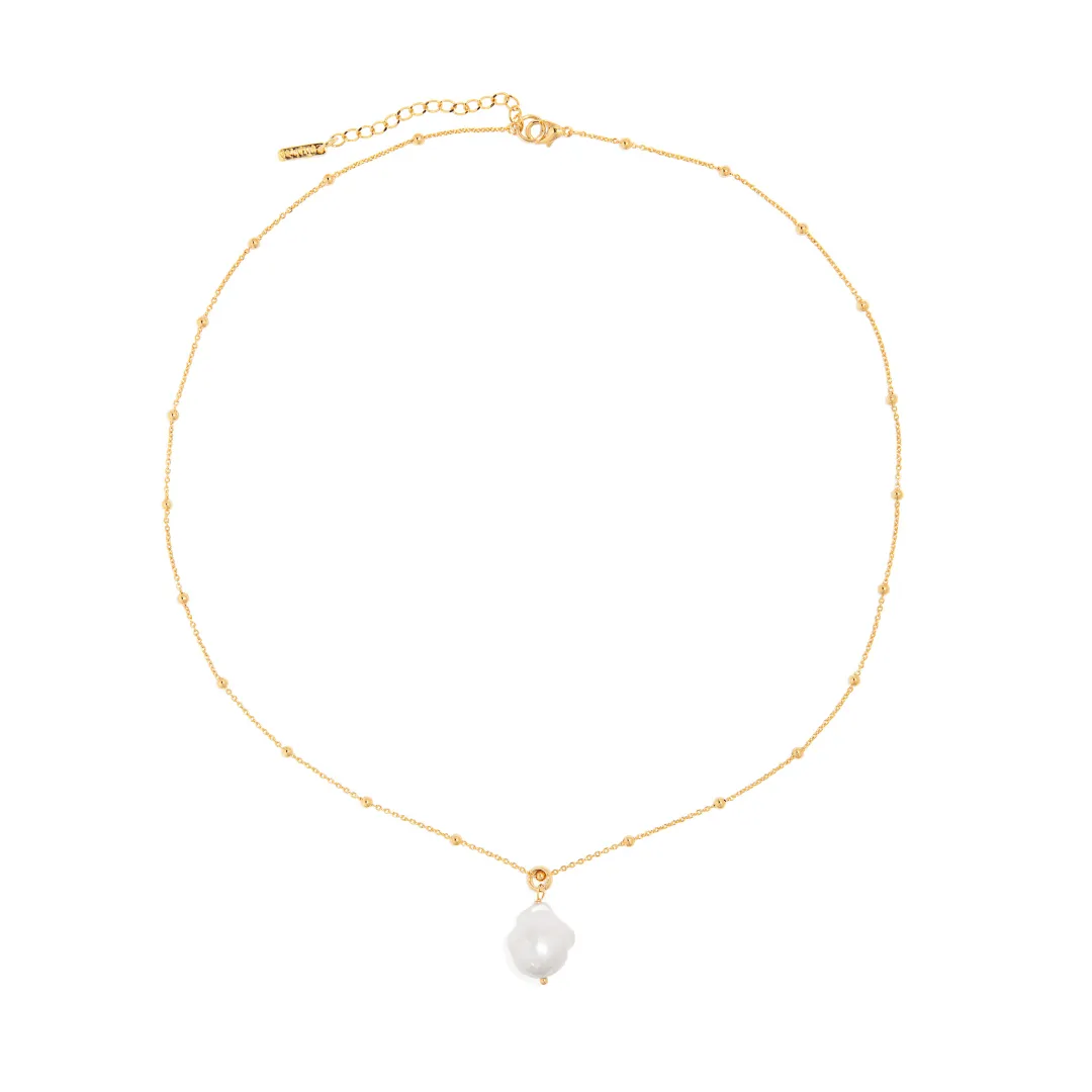 BAROQUE PEARL BEADED NECKLACE