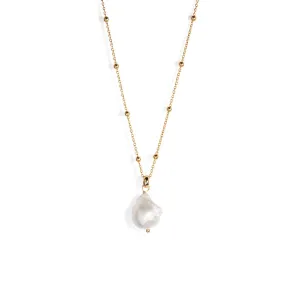 BAROQUE PEARL BEADED NECKLACE