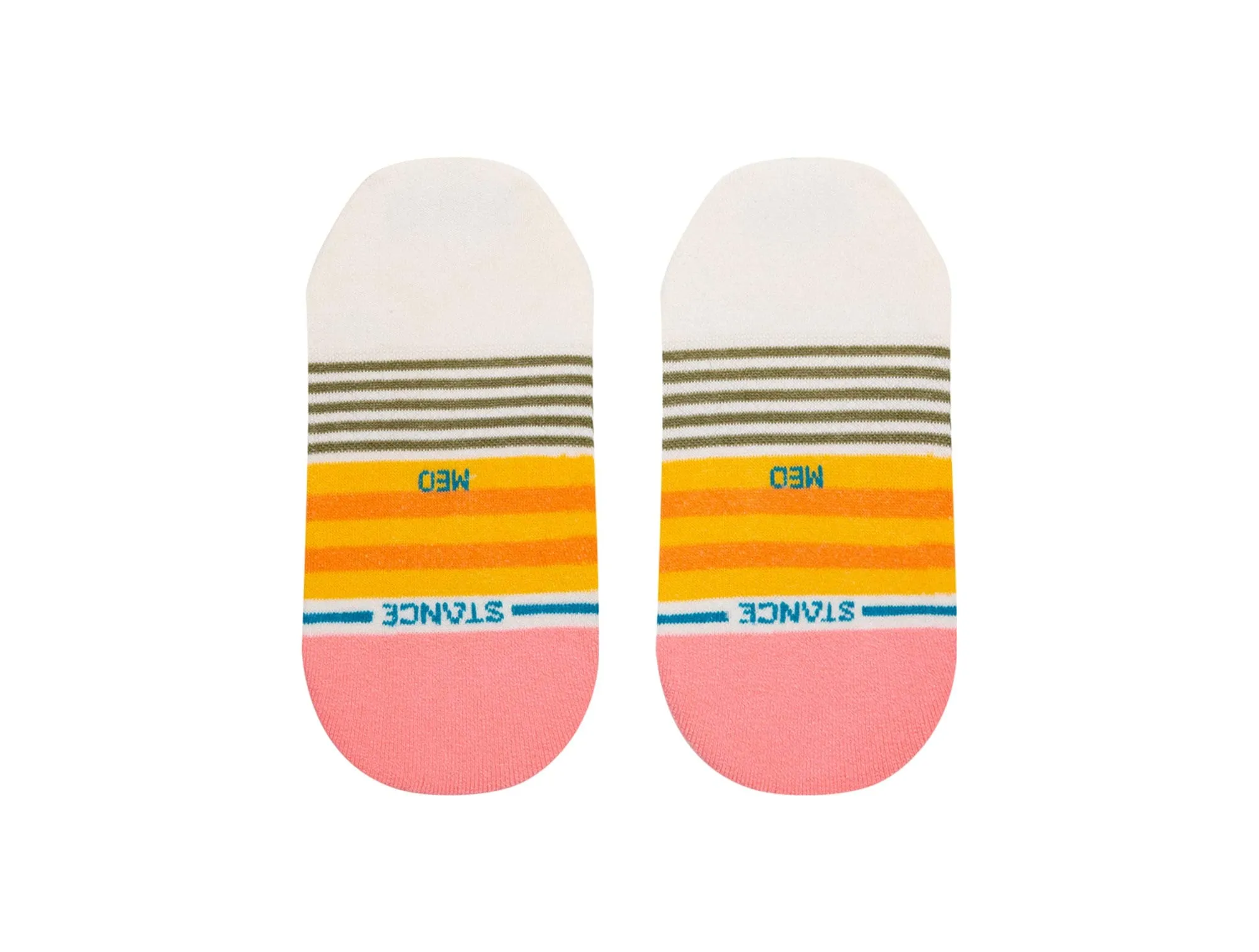Calcetin Stance Sunshine Stripe Mujer Blanco