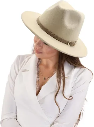 Fedora Hats for Men Wide Brim Panama Hat with Classic Belt Panama Hats for Women Fedora Hats for Men Large