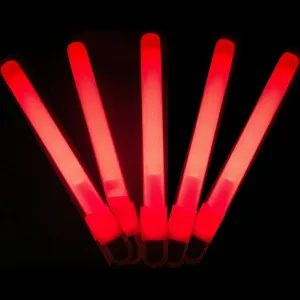 Glow Sticks Bulk Wholesale, 500 4 Red Glow Stick Light Sticks. Bright Color, Kids Love Them! Glow 8-12 Hrs, 2-Year Shelf Life, Sturdy Packaging, GlowWithUs Brand