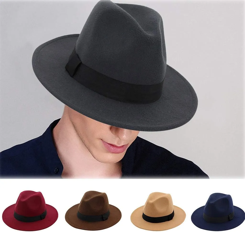 Hat for Men Autumn Fedoras Hats Travel Panama Hat Womens Fedora Hat Brown Fedora Hats for Men Women