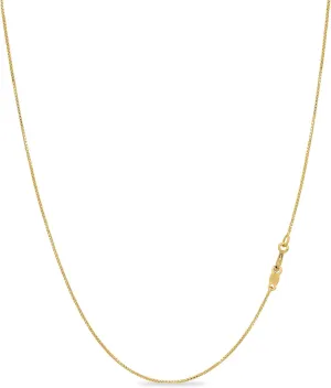 KEZEF 925 Sterling Silver Necklace for Women | Thin 0.7mm 18k Gold plated, Rose Gold chain for women, Silver chain necklace jewelry | cadena de plata 925 para hombre mujer