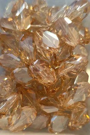 Swarovski Cubist bead 8mm Golden shadow ud