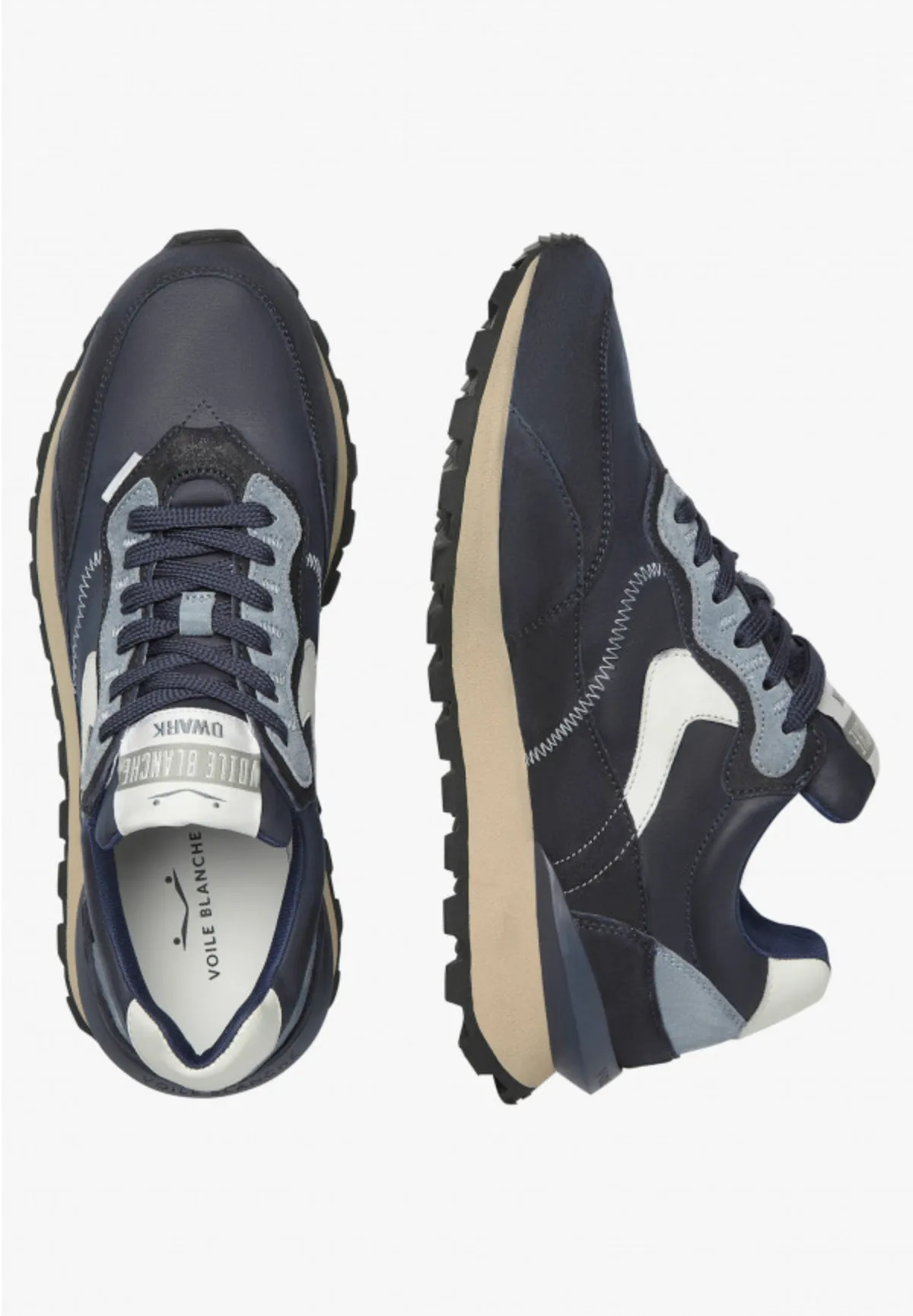 VOILE BLANCHE | SNEAKERS HOMBRE | QWARK HYPE MAN SUEDE/NYLON BLUE NAVY | AZUL