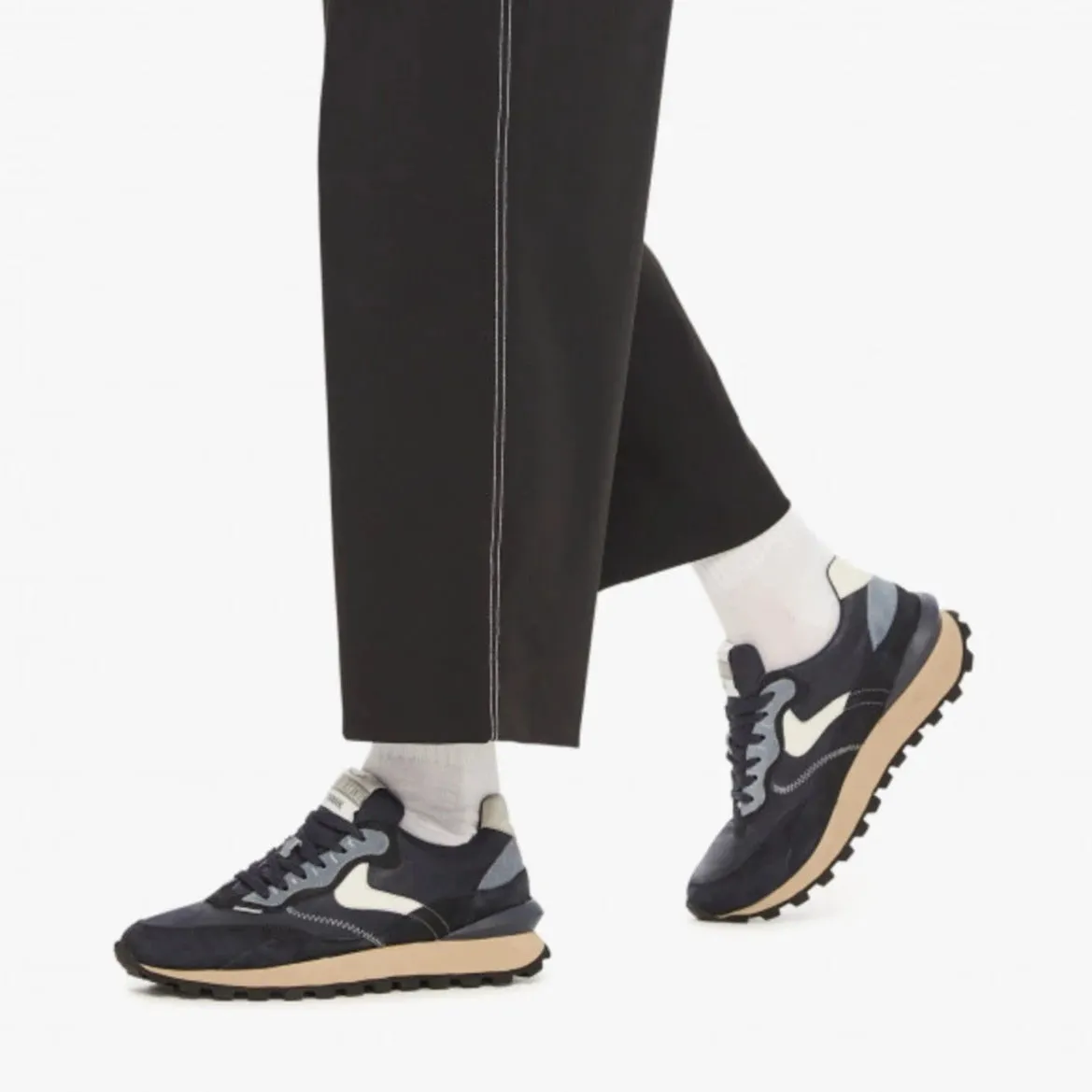 VOILE BLANCHE | SNEAKERS HOMBRE | QWARK HYPE MAN SUEDE/NYLON BLUE NAVY | AZUL