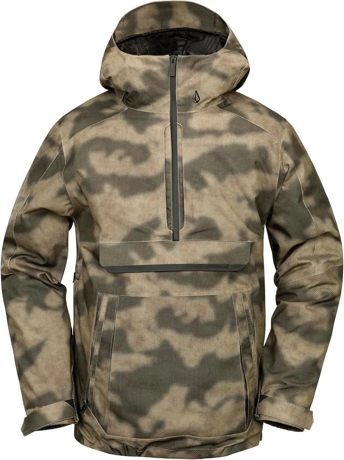 Volcom Men's Brighton Pullover Anarok Hooded Snowboard Jacket