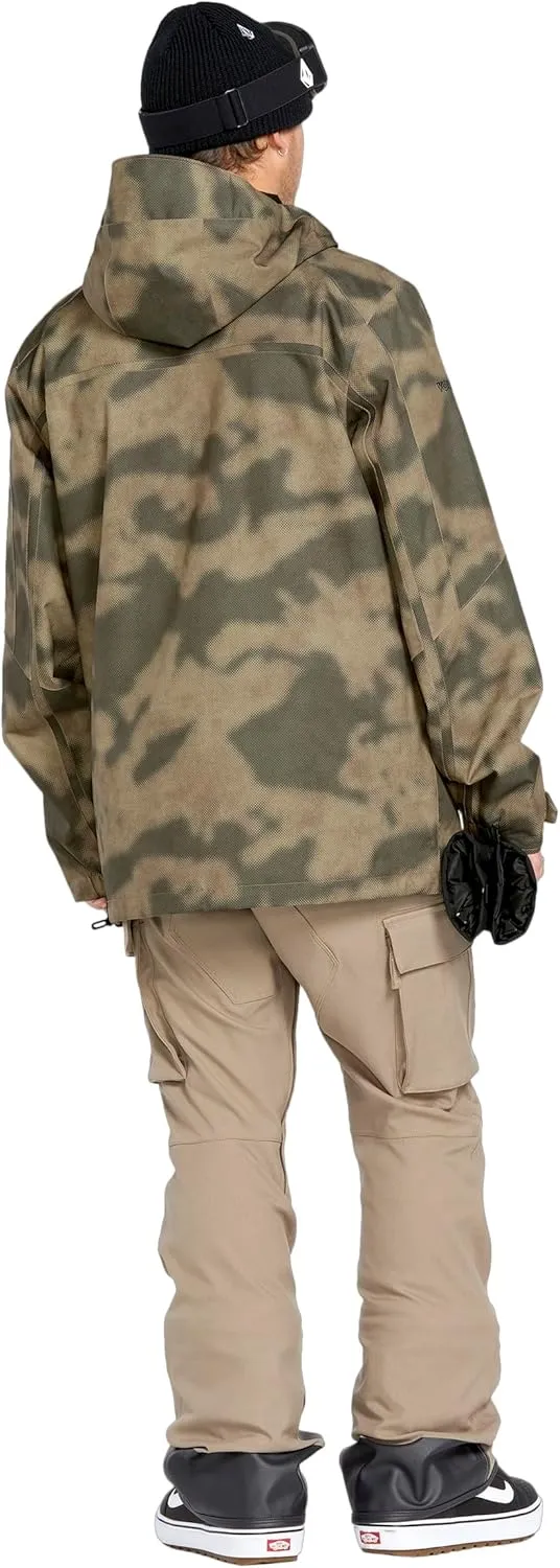 Volcom Men's Brighton Pullover Anarok Hooded Snowboard Jacket