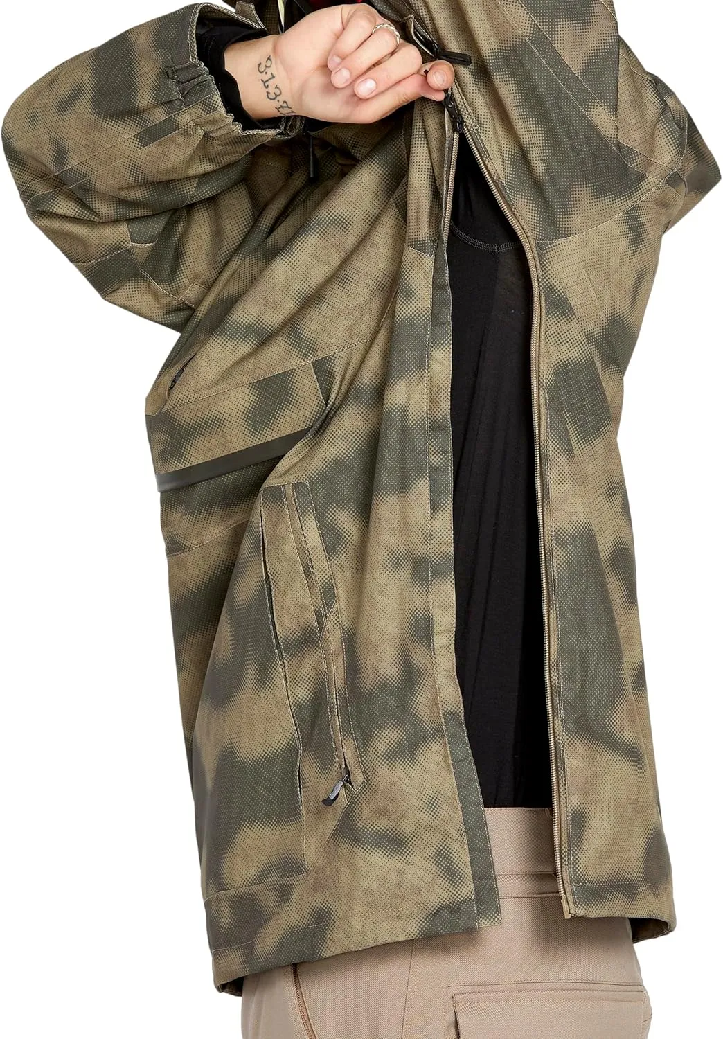 Volcom Men's Brighton Pullover Anarok Hooded Snowboard Jacket