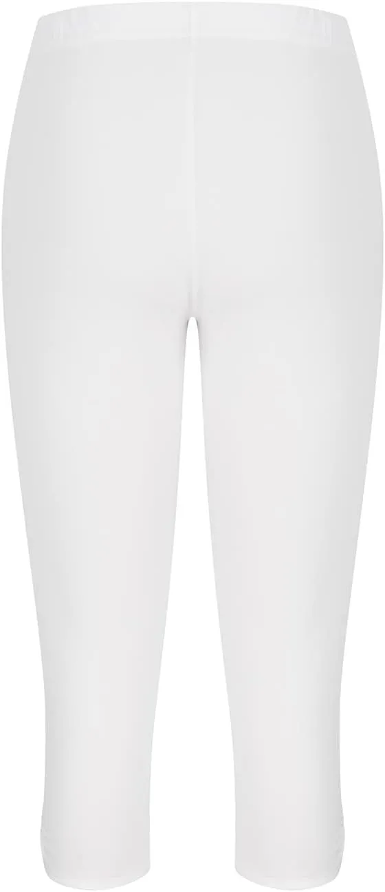 Women Capri Leggings 2024 Dressy Casual Summer Capris Knee Length Crop Pants Trendy Lightweight Ladies Clothing